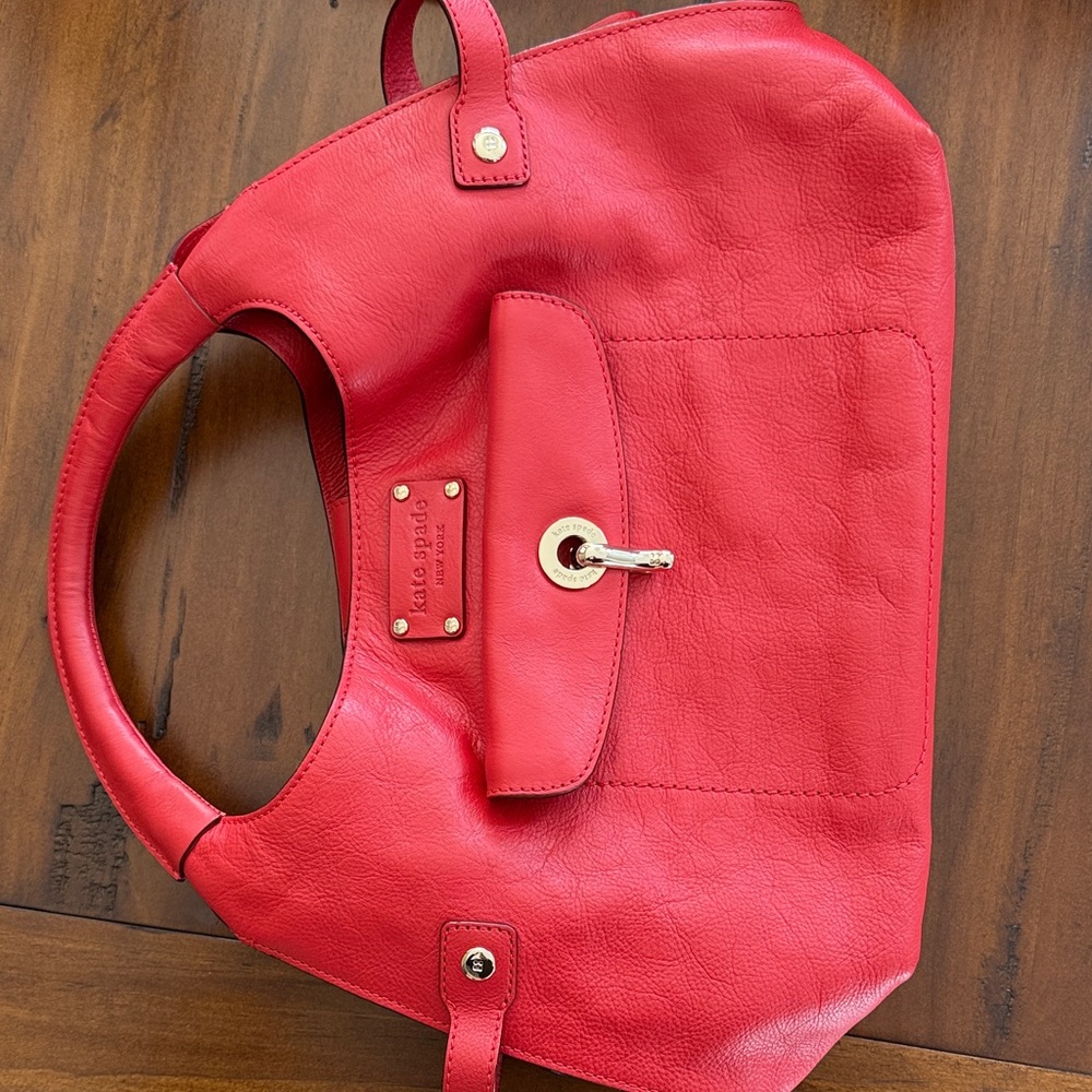 Kate Spade Vibrant Poppy Red Shoulder Bag - Picture 9 of 11